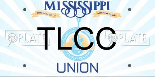 TLCC Mississippi License Plate