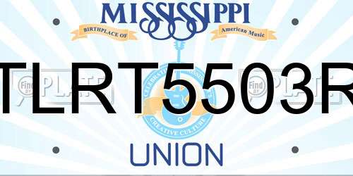 TLRT5503R Mississippi License Plate