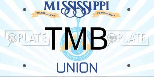 TMB Mississippi License Plate