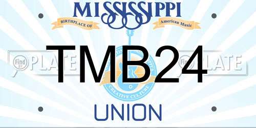 TMB24 Mississippi License Plate