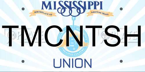TMCNTSH Mississippi License Plate
