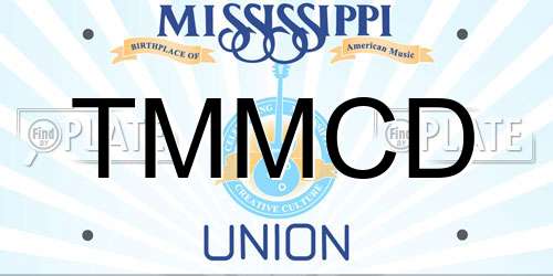 TMMCD Mississippi License Plate