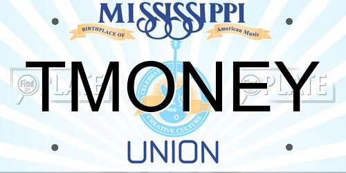 TMONEY Mississippi License Plate
