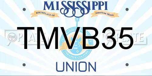 TMVB35 Mississippi License Plate