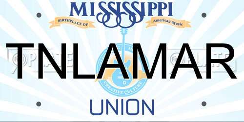 TNLAMAR Mississippi License Plate