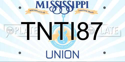 TNTI87 Mississippi License Plate