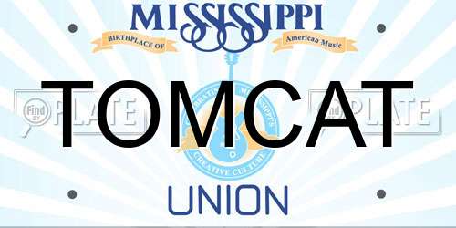 TOMCAT Mississippi License Plate