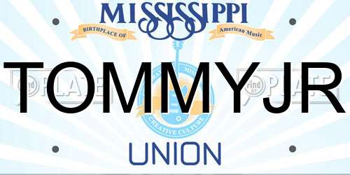TOMMYJR Mississippi License Plate