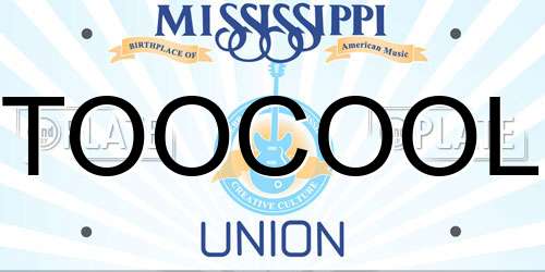 TOOCOOL Mississippi License Plate