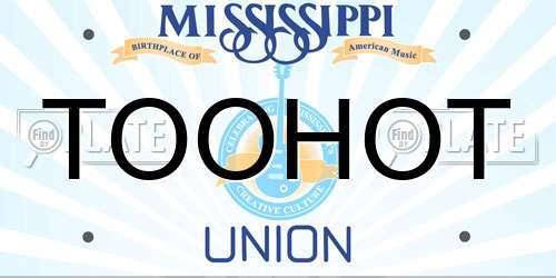 TOOHOT Mississippi License Plate