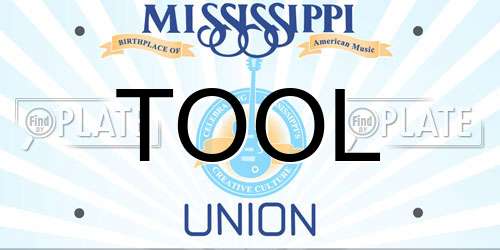 TOOL Mississippi License Plate