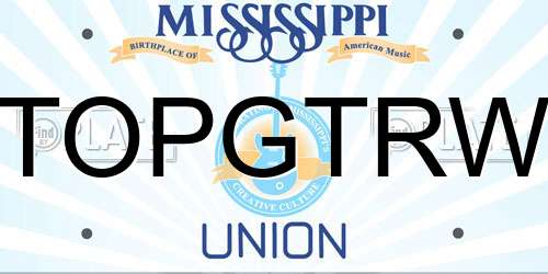TOPGTRW Mississippi License Plate