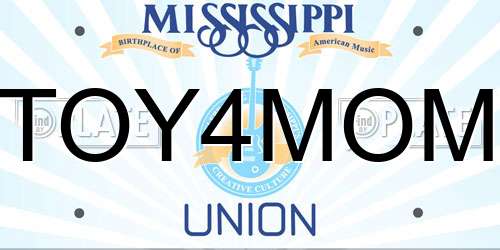 TOY4MOM Mississippi License Plate
