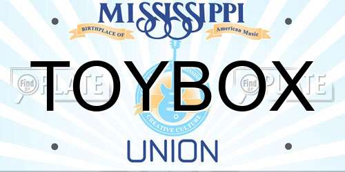 TOYBOX Mississippi License Plate