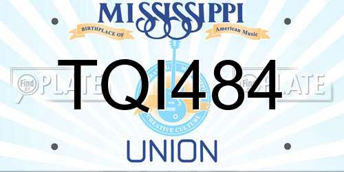 TQI484 Mississippi License Plate