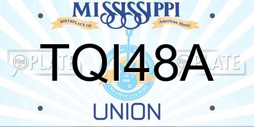 TQI48A Mississippi License Plate