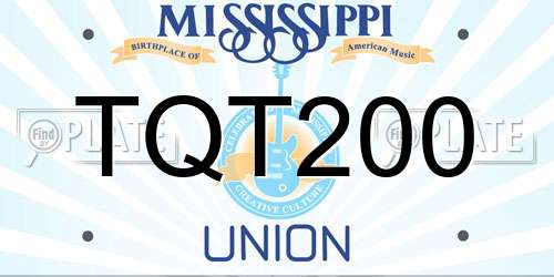 TQT200 Mississippi License Plate