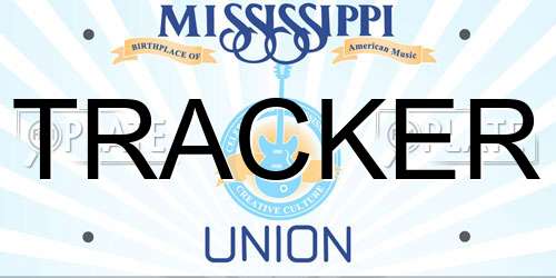 TRACKER Mississippi License Plate