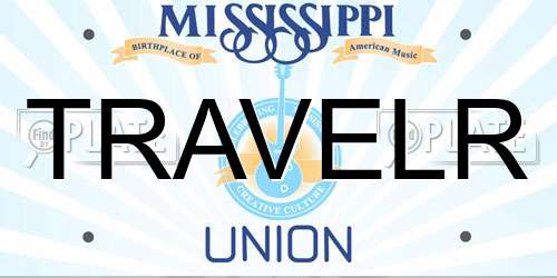 TRAVELR Mississippi License Plate