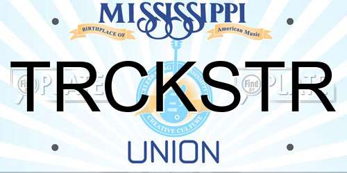 TRCKSTR Mississippi License Plate
