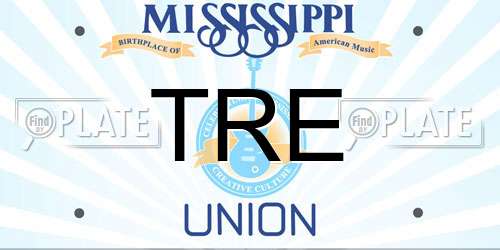 TRE Mississippi License Plate