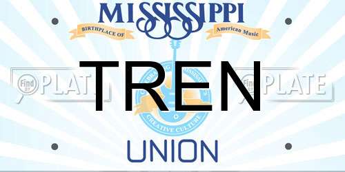TREN Mississippi License Plate