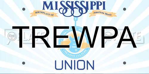 TREWPA Mississippi License Plate