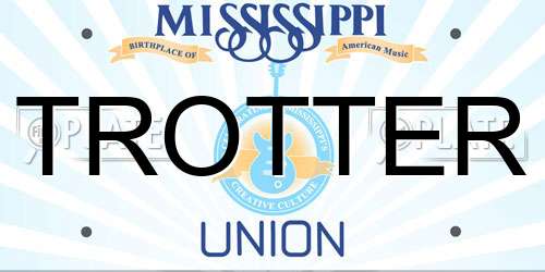 TROTTER Mississippi License Plate