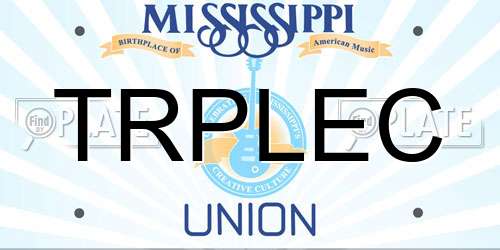 TRPLEC Mississippi License Plate
