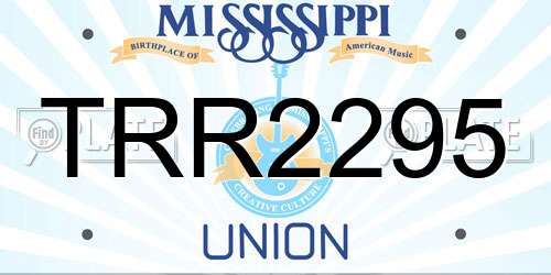 TRR2295 Mississippi License Plate