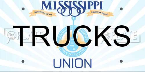 TRUCKS Mississippi License Plate