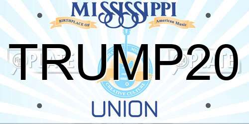 TRUMP20 Mississippi License Plate