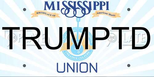 TRUMPTD Mississippi License Plate