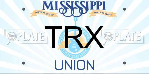 TRX Mississippi License Plate