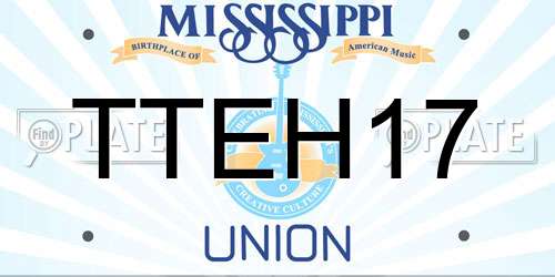 TTEH17 Mississippi License Plate