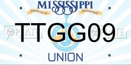 TTGG09 Mississippi License Plate