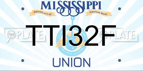 TTI32F Mississippi License Plate