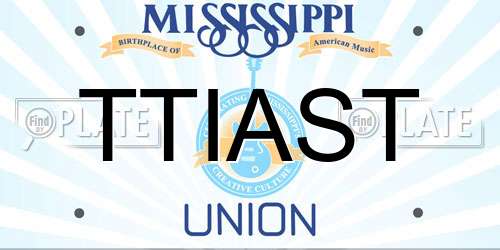 TTIAST Mississippi License Plate
