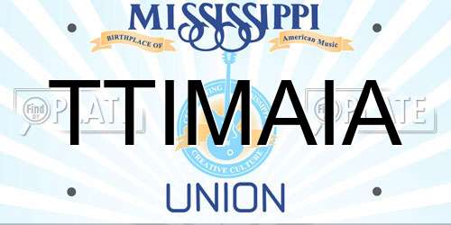 TTIMAIA Mississippi License Plate