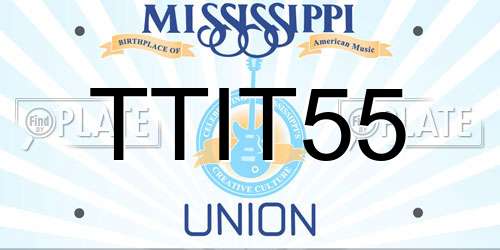 TTIT55 Mississippi License Plate