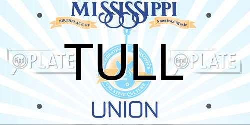 TULL Mississippi License Plate