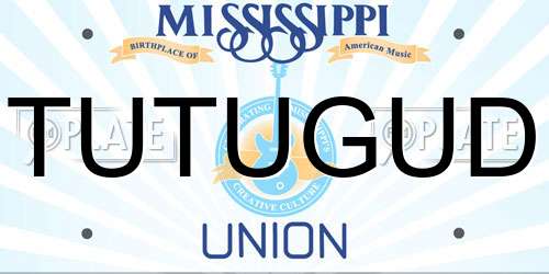 TUTUGUD Mississippi License Plate