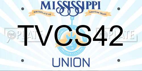 TVCS42 Mississippi License Plate