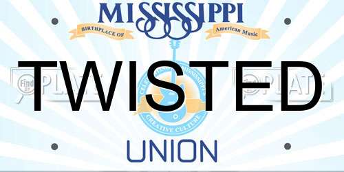 TWISTED Mississippi License Plate