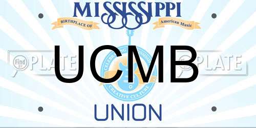 UCMB Mississippi License Plate