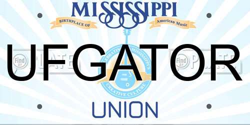 UFGATOR Mississippi License Plate