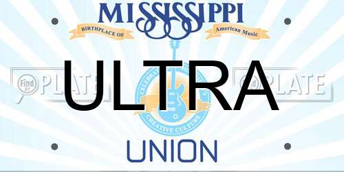 ULTRA Mississippi License Plate