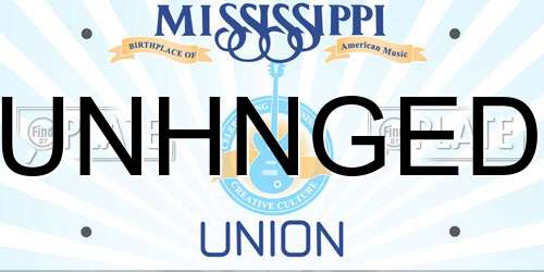 UNHNGED Mississippi License Plate