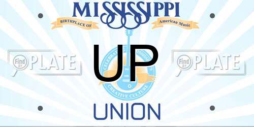 UP Mississippi License Plate