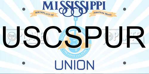 USCSPUR Mississippi License Plate